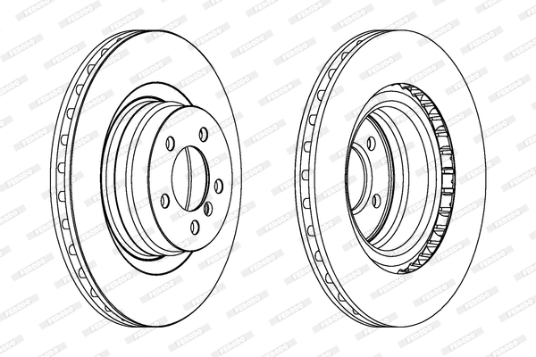 Disc frana DDF1435 FERODO