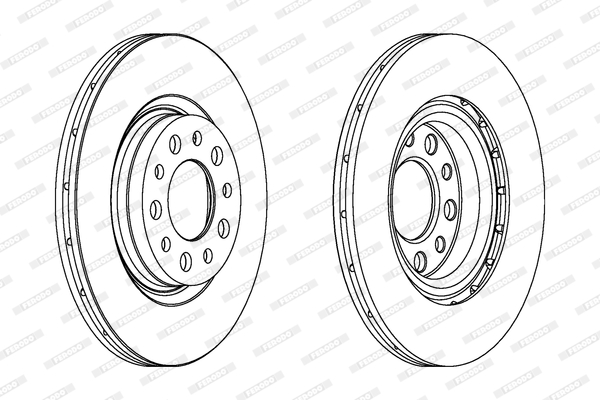 Disc frana DDF1454 FERODO