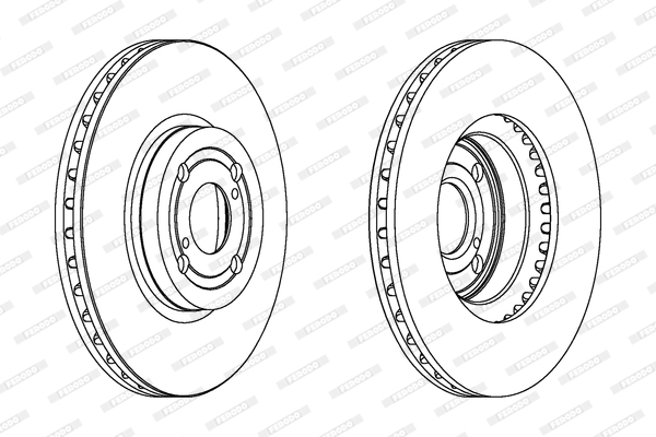 Disc frana DDF1461C FERODO