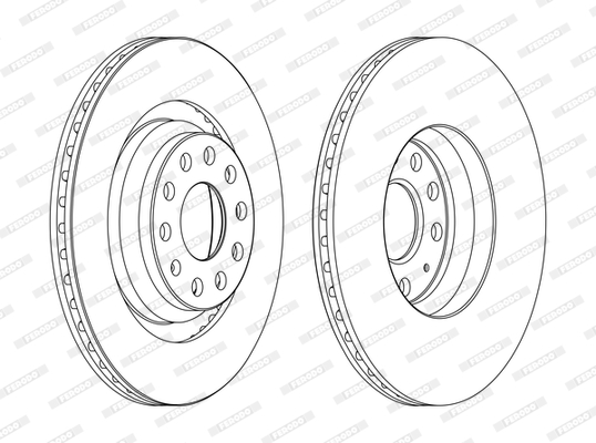 Disc frana DDF1503C FERODO