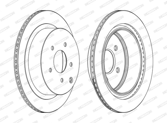 Disc frana DDF1506C FERODO