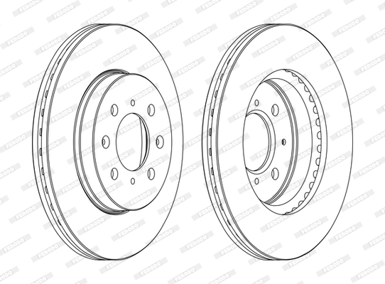 Disc frana DDF1510C FERODO