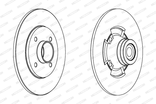 Disc frana DDF1515 FERODO