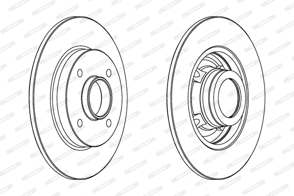 Disc frana DDF1523C-1 FERODO