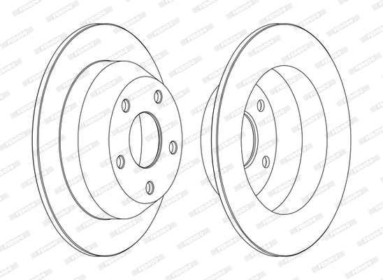 Disc frana DDF1553C FERODO