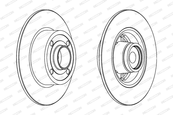 Disc frana DDF1571 FERODO