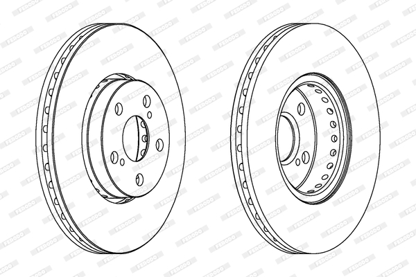 Disc frana DDF1575C FERODO