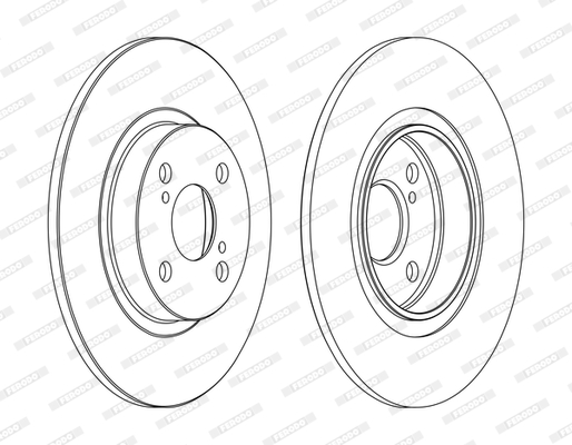 Disc frana DDF1576C FERODO