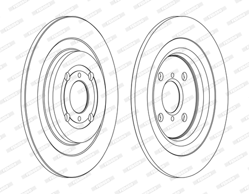 Disc frana DDF1588C FERODO