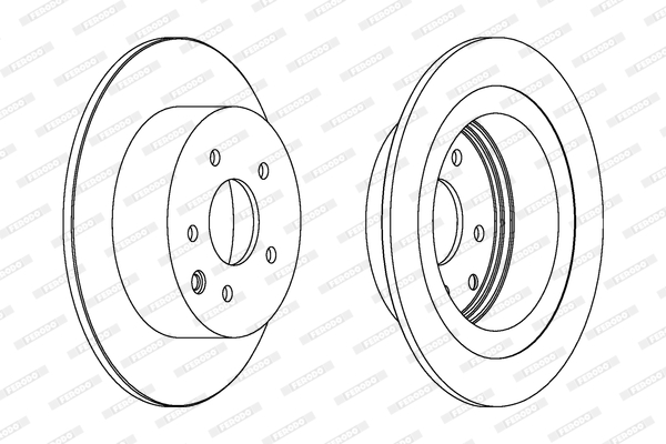 Disc frana DDF1590C FERODO