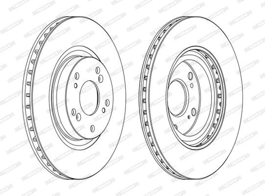 Disc frana DDF1596C FERODO