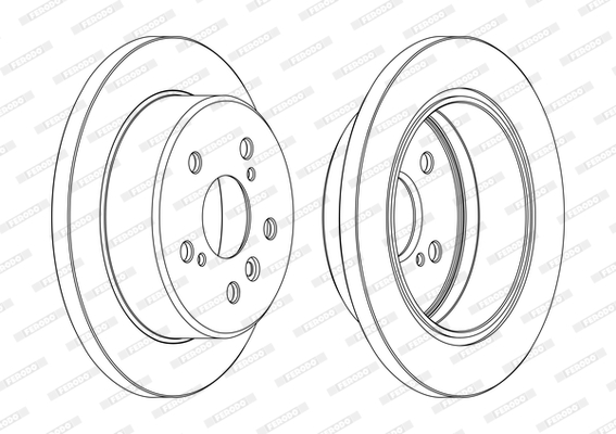 Disc frana DDF1598C FERODO