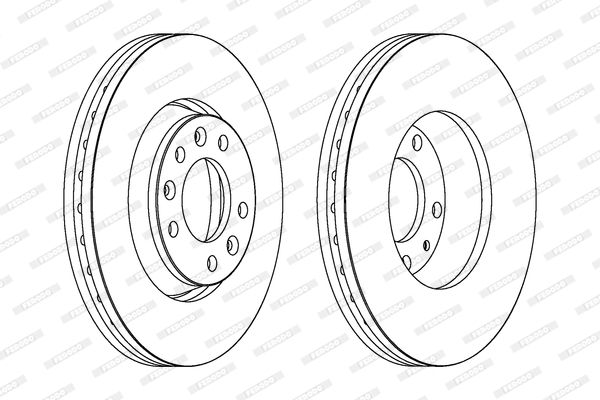 Disc frana DDF1601C FERODO