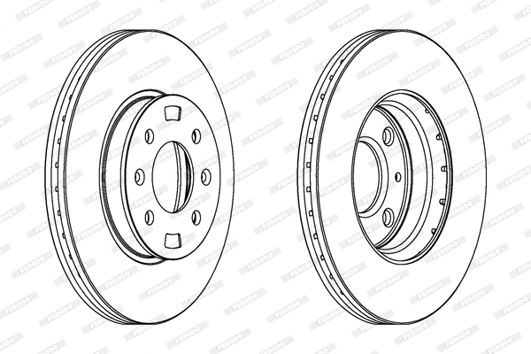 Disc frana DDF1603C FERODO