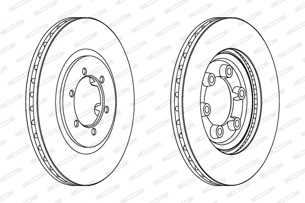 Disc frana DDF1605 FERODO