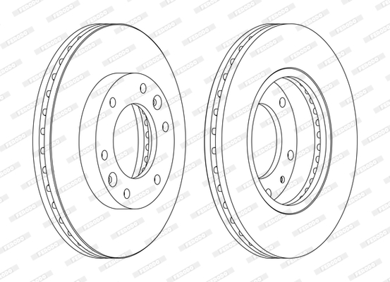 Disc frana DDF1612C FERODO