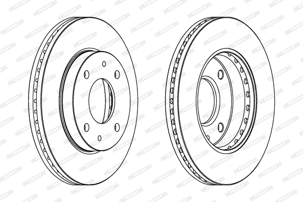 Disc frana DDF1614 FERODO