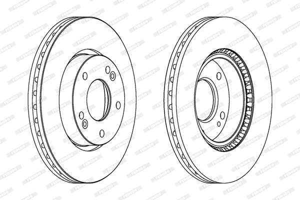 Disc frana DDF1619C FERODO