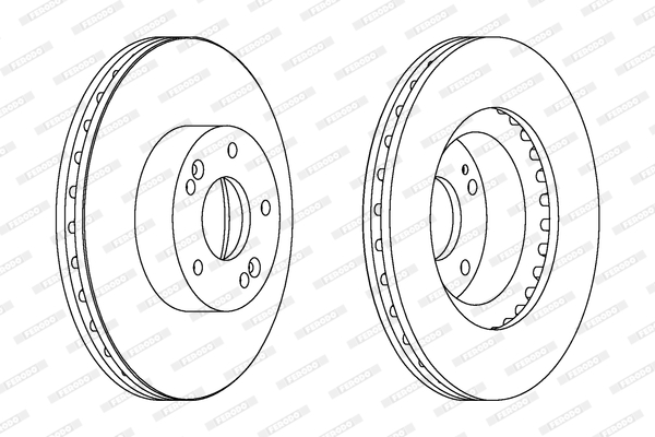 Disc frana DDF1630C FERODO