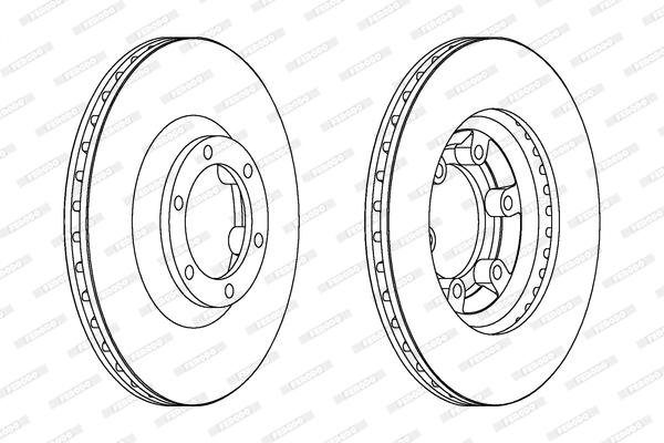 Disc frana DDF1633 FERODO