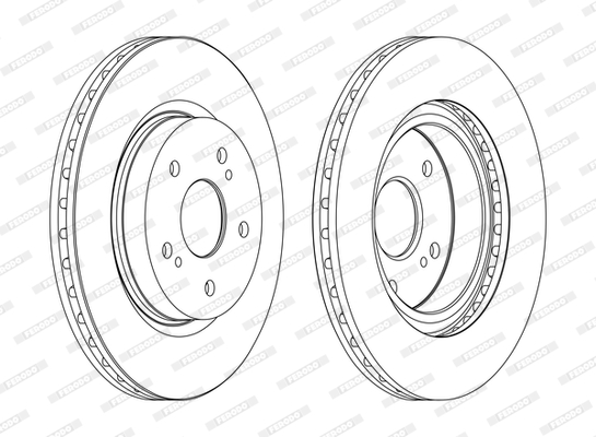 Disc frana DDF1635C FERODO