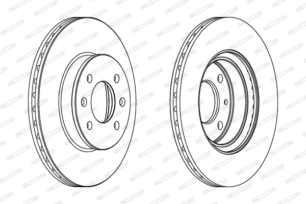 Disc frana DDF1636C FERODO