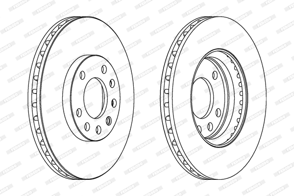 Disc frana DDF1644C FERODO