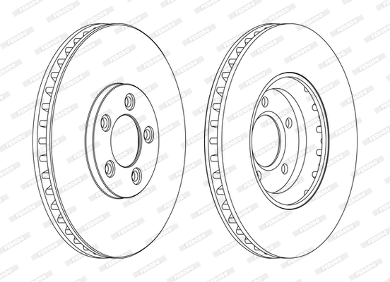 Disc frana DDF1648C FERODO