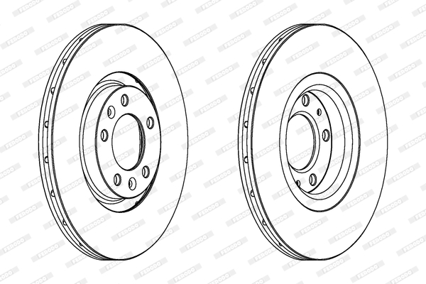 Disc frana DDF1652C FERODO