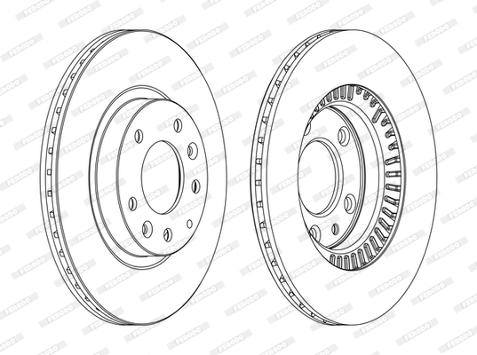 Disc frana DDF1657C FERODO