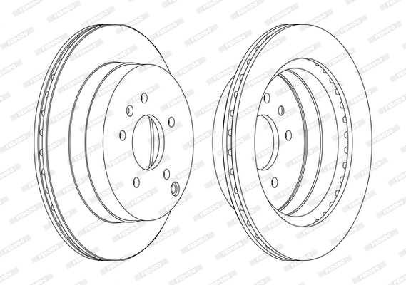 Disc frana DDF1660C FERODO