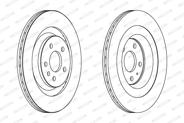 Disc frana DDF1667C FERODO