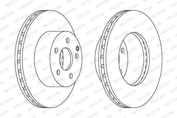 Disc frana DDF1668C FERODO