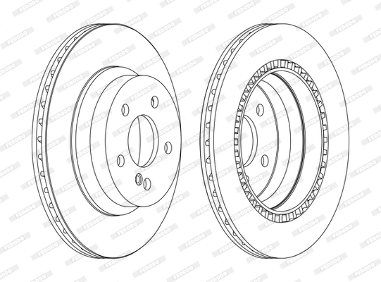 Disc frana DDF1672C FERODO