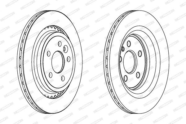 Disc frana DDF1681C FERODO