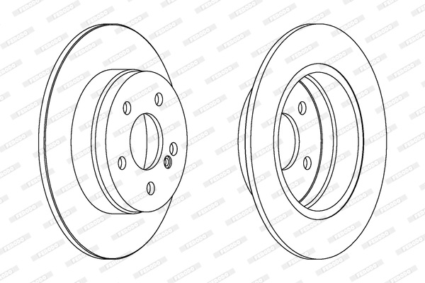 Disc frana DDF1689C FERODO