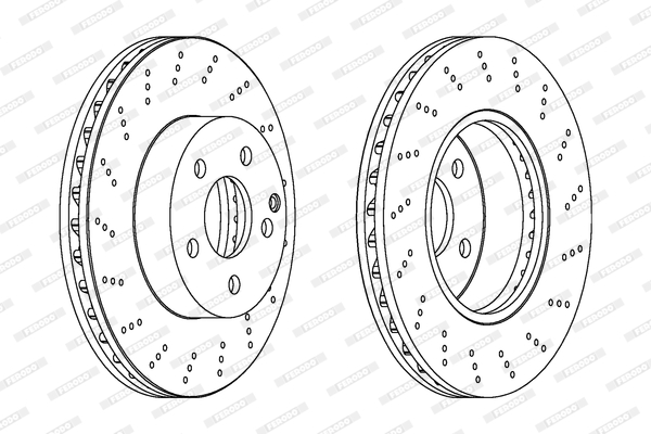 Disc frana DDF1693C FERODO