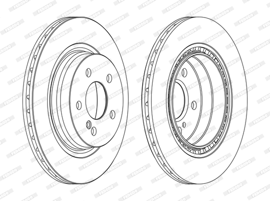 Disc frana DDF1700C FERODO