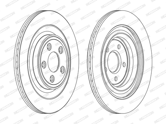 Disc frana DDF1703C FERODO