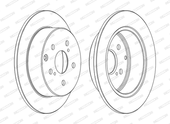 Disc frana DDF1704C FERODO