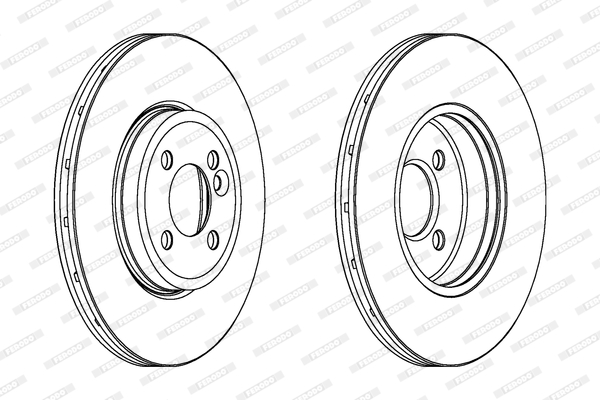 Disc frana DDF1711C FERODO