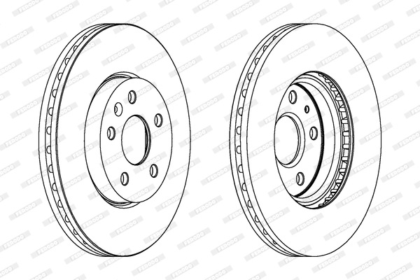 Disc frana DDF1722C FERODO