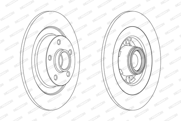 Disc frana DDF1725 FERODO