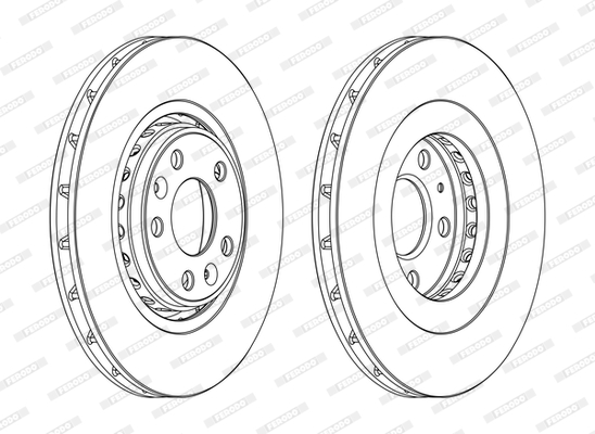 Disc frana DDF1727C FERODO