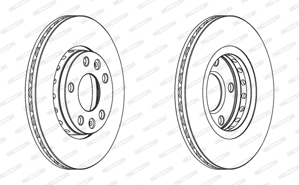 Disc frana DDF1728C FERODO