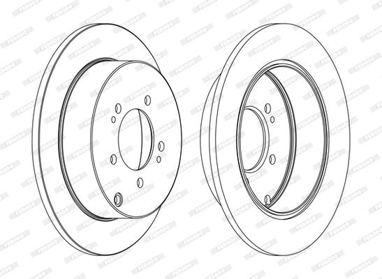 Disc frana DDF1737C FERODO