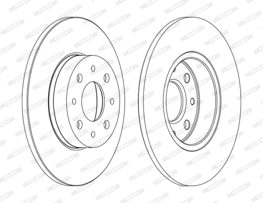 Disc frana DDF1741C FERODO