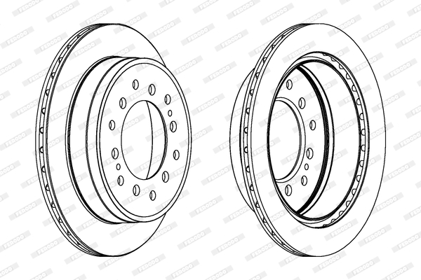 Disc frana DDF1743C FERODO