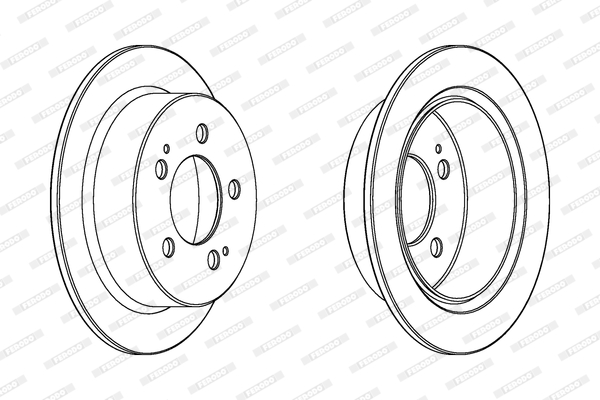 Disc frana DDF1753C FERODO