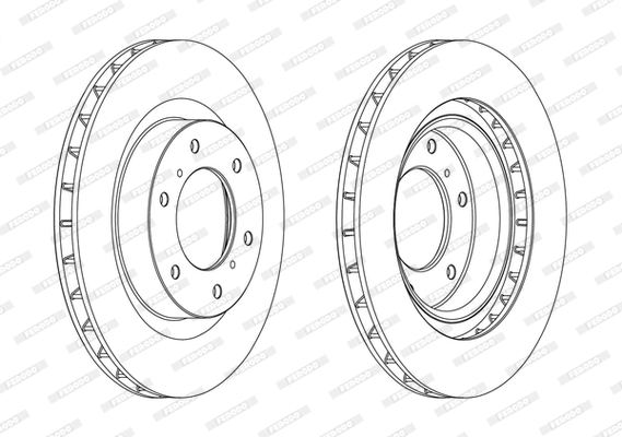 Disc frana DDF1757C FERODO